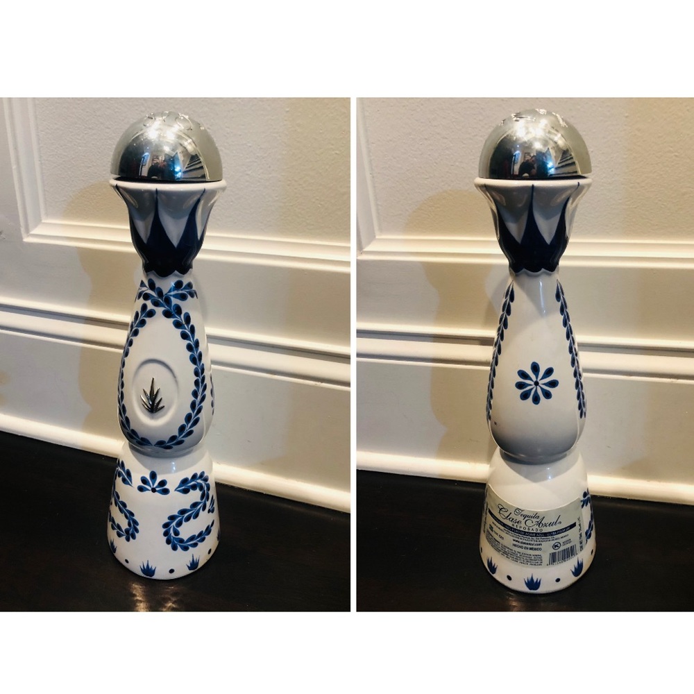 COPY - Empty class azul tequila bottles